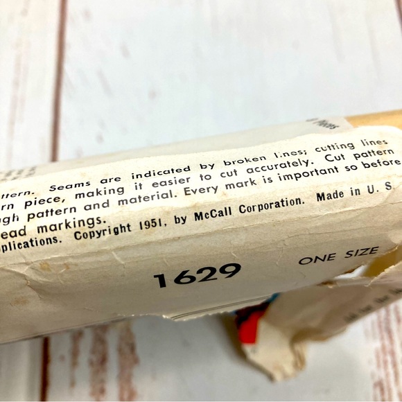 McCall’s #1629 Bed Covering Set Printed Patterns Vintage 1951 - Picture 4 of 16